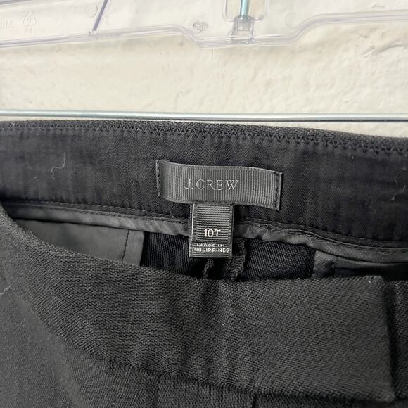 [J. Crew] Ryder Black Maternity Side Panel Slim Ankle Trouser Pants Sz 10T Tall - Picture 9 of 11